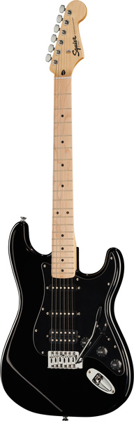 This black-finish electric guitar combines the iconic Stratocaster design with modern playability. Featuring a humbucker-single-single pickup configuration, maple neck, and fingerboard,